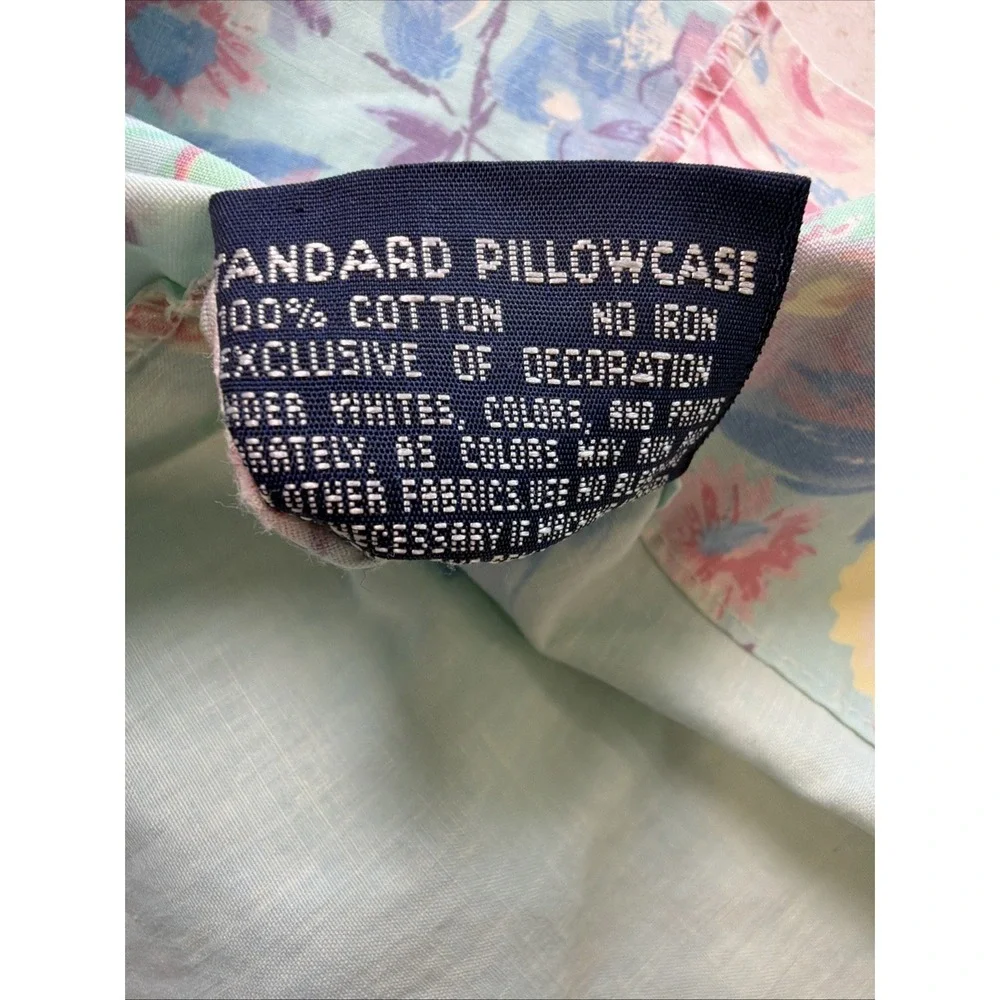 VTG 90's Ralph Lauren POMPANO Blue Chintz Floral Standard Pillow Case - One